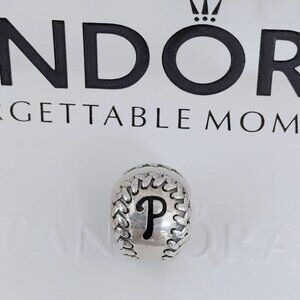Pandora Philadelphia Phillies Baseball Charm S925 Silver with box